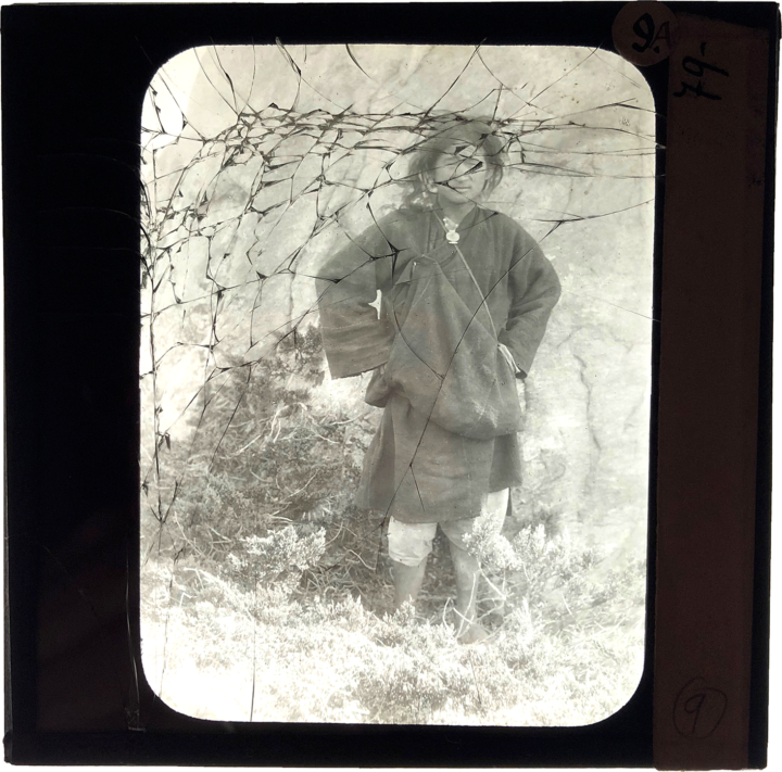 Lantern slide damaged