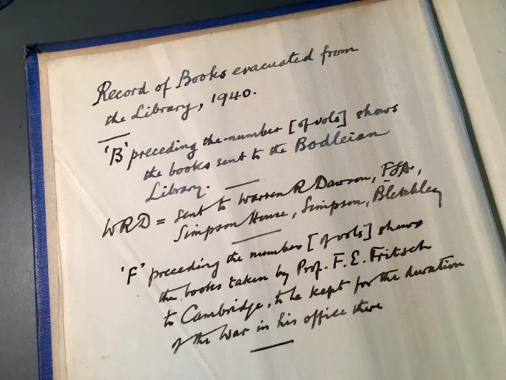 1940 Evacuated books