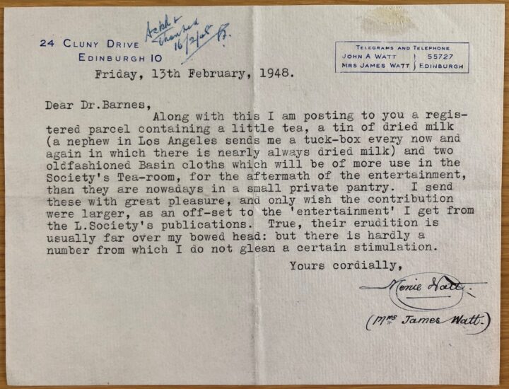 1948 Watts Letter