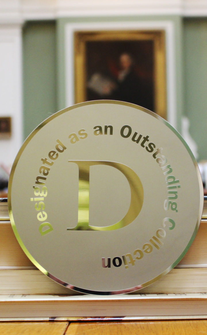 ACE designated plaque in Library