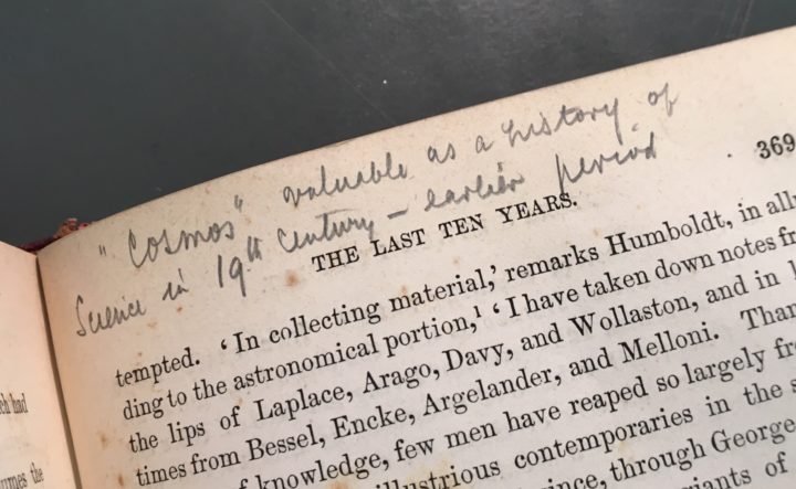 ARW annotation of The Life of Alexander von Humboldt