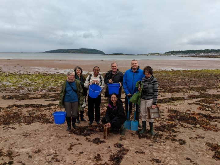 Sandy shore sampling