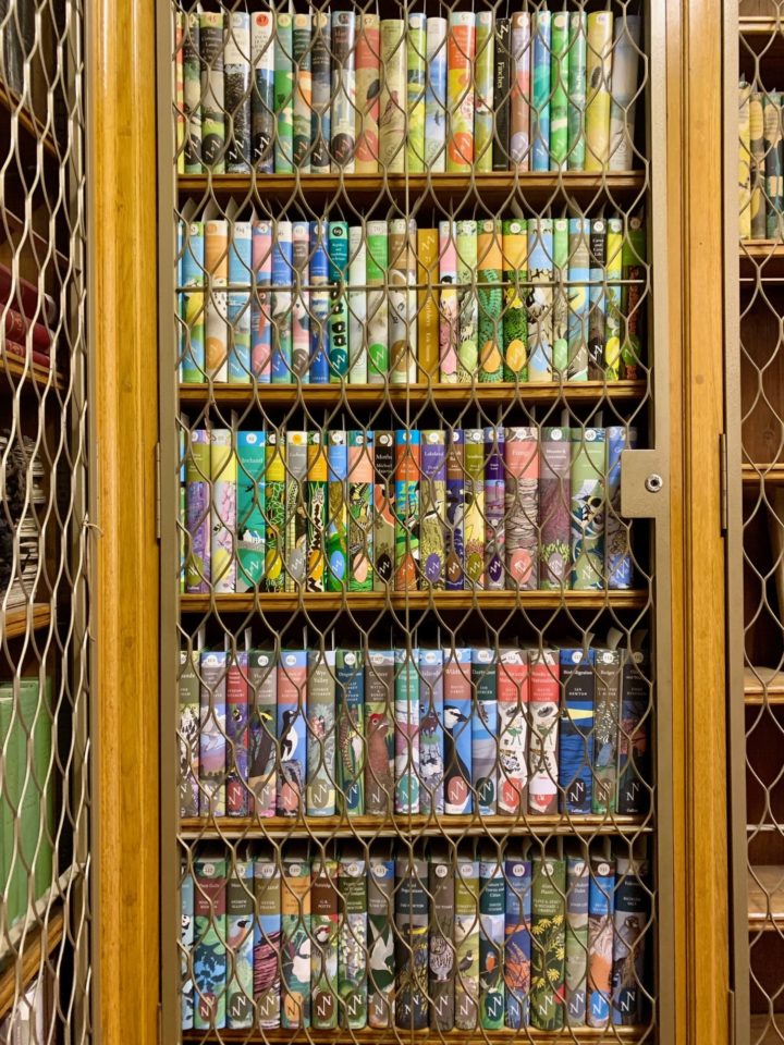 The New Naturalist volumes in their permanent home in the Linnean Society Library