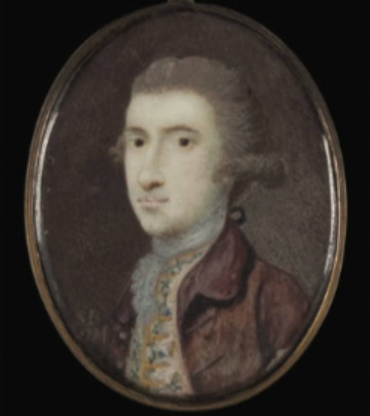 Watercolour portrait of John Bradby Blake (1745-1773)