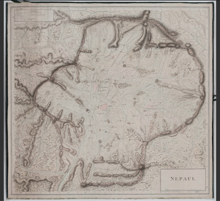 Map of Nepal (MS/401M/1)