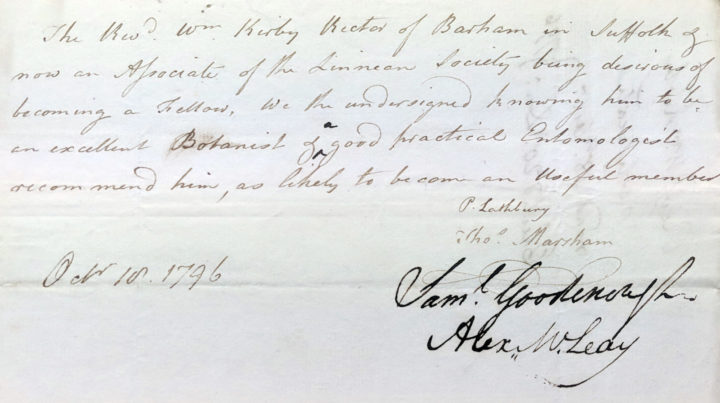 Certificate of Recommendation