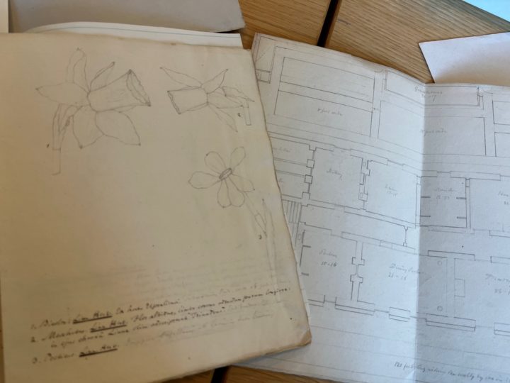 Comparing handwriting with other material in the Salisbury archive