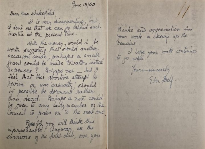 A handwritten letter over two pages