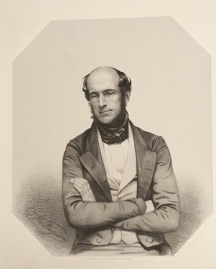 Black and white engraving of Edward Doubleday