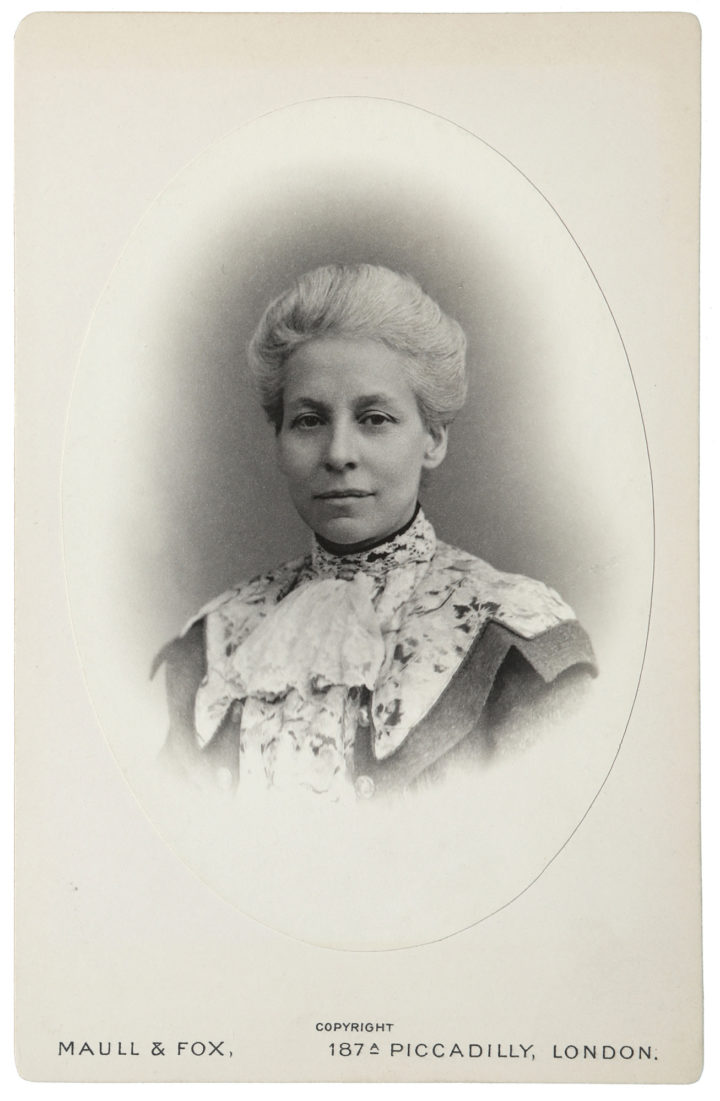Cabinet print of microbiologist Grace Frankland (1858-1946), one of the Society’s first female Fellows