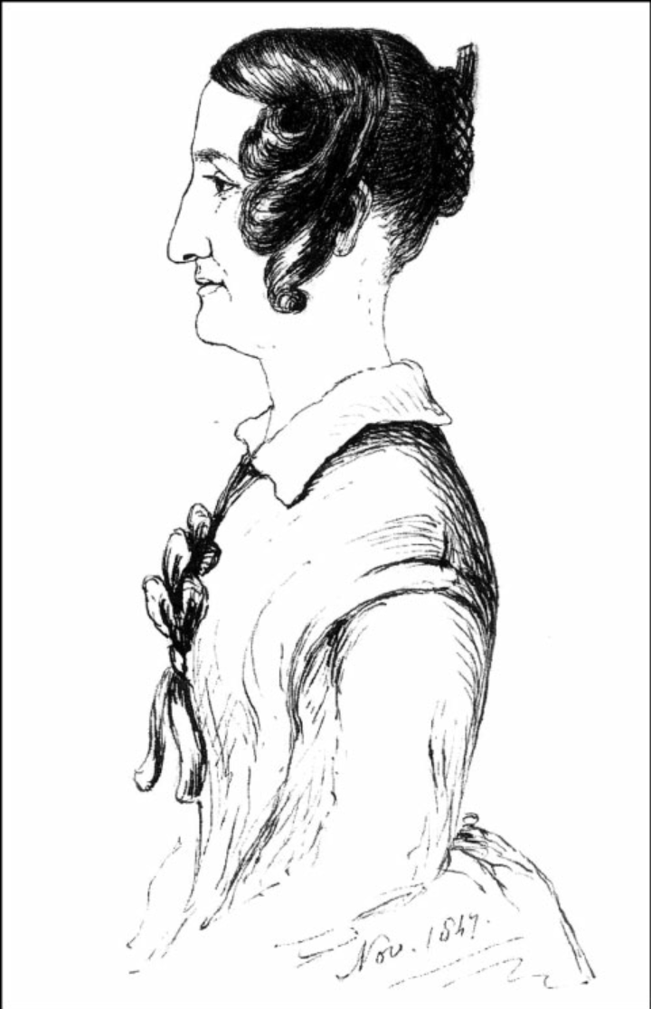 Sarah Anne Drake, in a sketch by either Sarah or Barbara Lindley