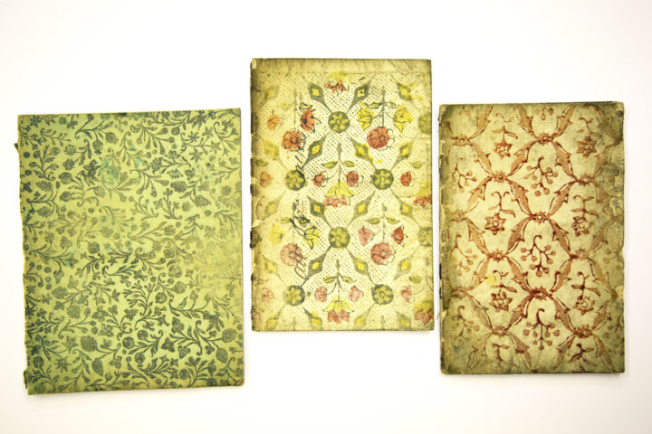 Block printed paper covers