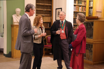 20260910 Pres Lec HRH Visit The Princess Royal VA Sir Tim Laurence Mark Watson Gail Cardew Library
