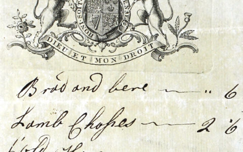 Festive dining? A 1782 pub bill